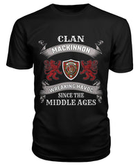 Clan MacKinnon Family Tartan 2D T-ShirtDC39 MacKinnon Tartan 2D T-Shirt Tartan T-Shirt Black S MacKinnon Tartan 2D T-Shirt