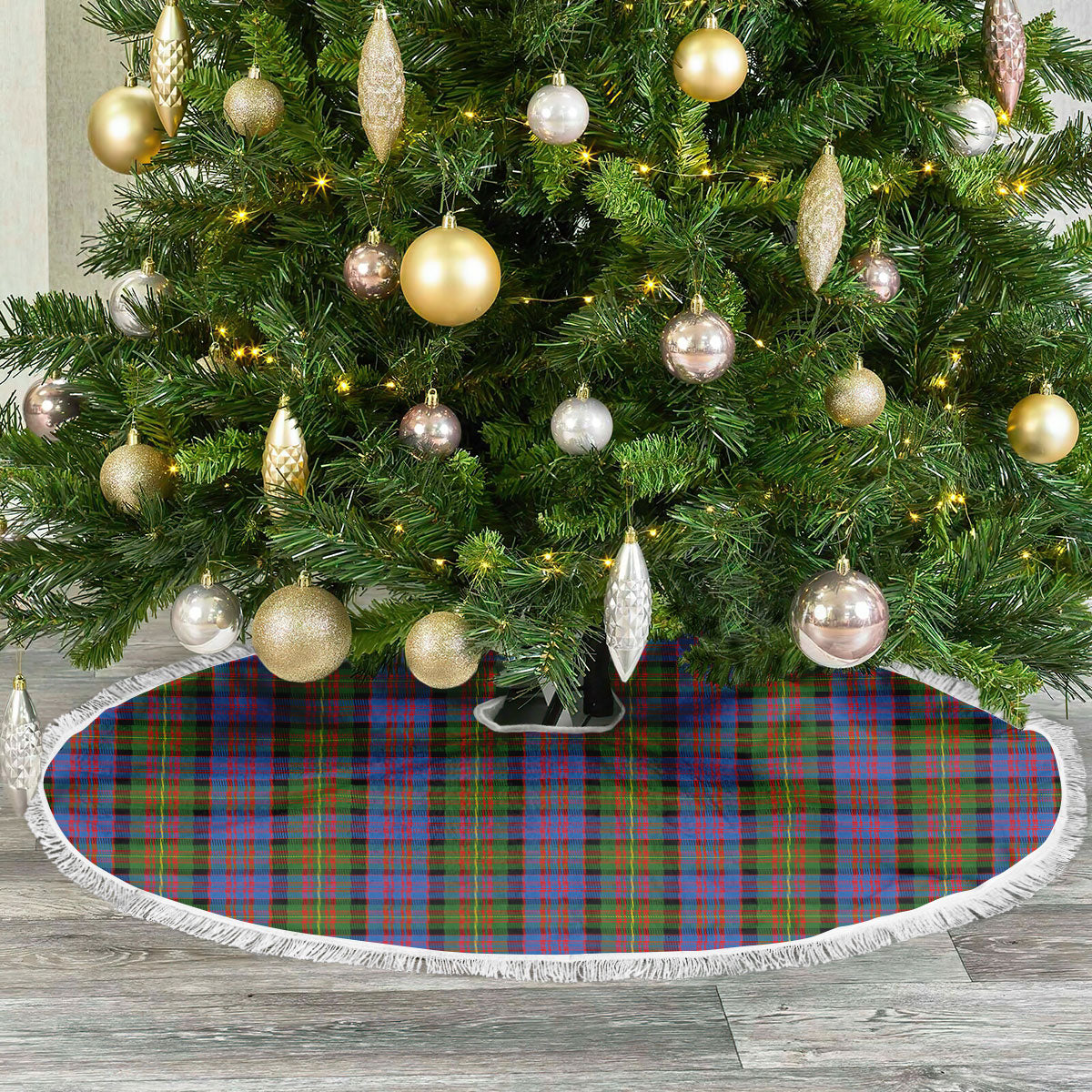 Clan Carnegie Ancient Tartan Christmas Tree Skirt EZ15 Carnegie Ancient Tartan Tartan Christmas   