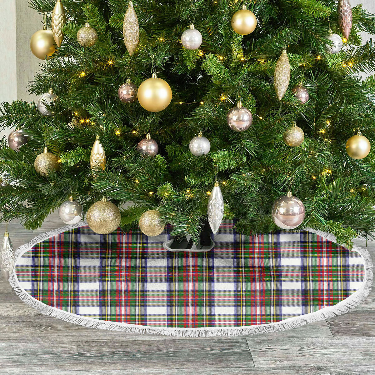 Clan Dennistoun Tartan Christmas Tree Skirt WI99 Dennistoun Tartan Tartan Christmas   