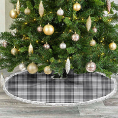 Clan Douglas Grey Modern Tartan Christmas Tree Skirt SM71 Douglas Grey Modern Tartan Tartan Christmas   