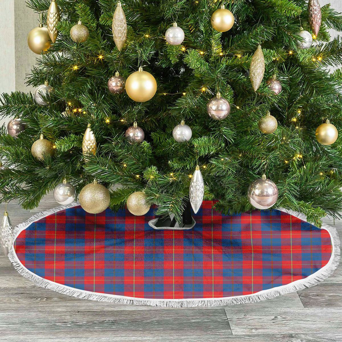 Clan Galloway Red Tartan Christmas Tree Skirt YD24 Galloway Red Tartan Tartan Christmas   