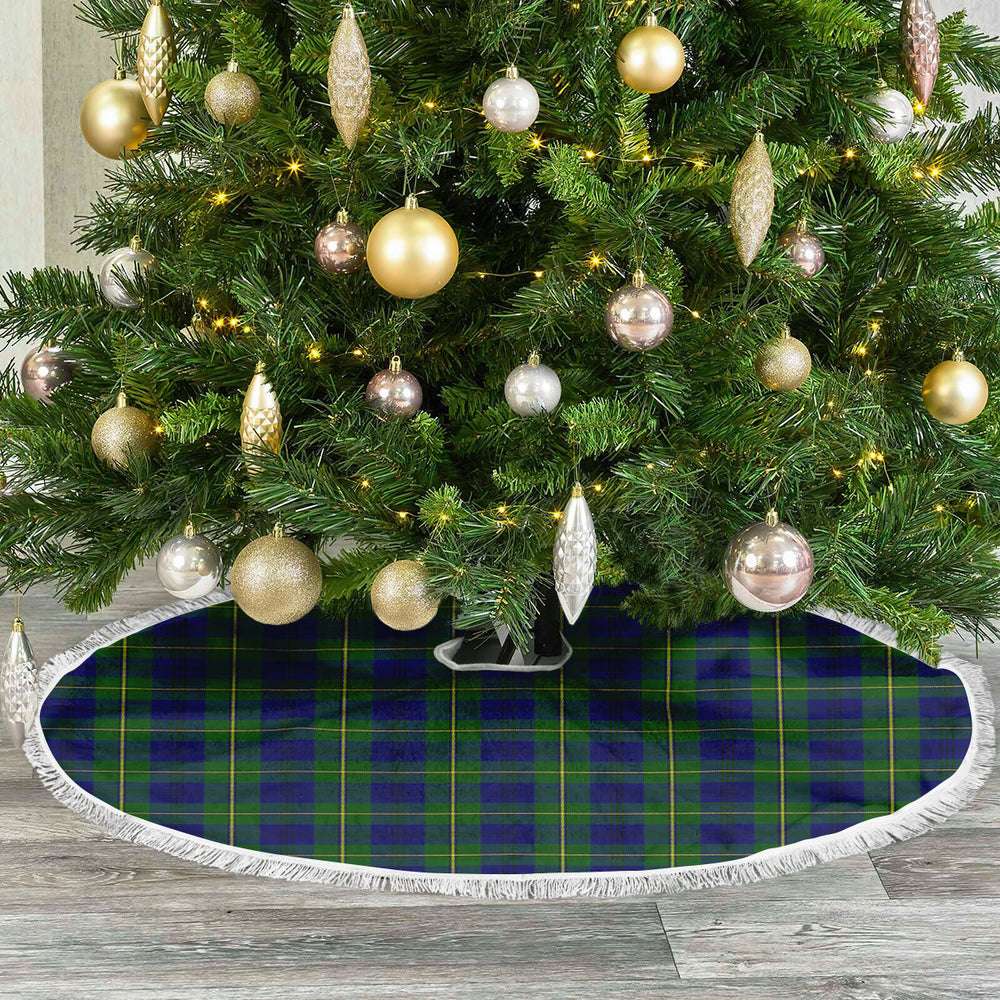 Clan Johnson Modern Tartan Christmas Tree Skirt UA46 Johnson Modern Tartan Tartan Christmas   