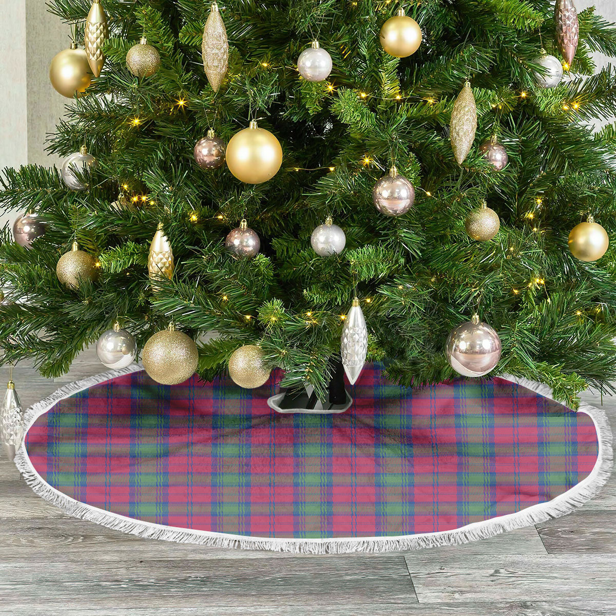 Clan Lindsay Ancient Tartan Christmas Tree Skirt KU39 Lindsay Ancient Tartan Tartan Christmas   
