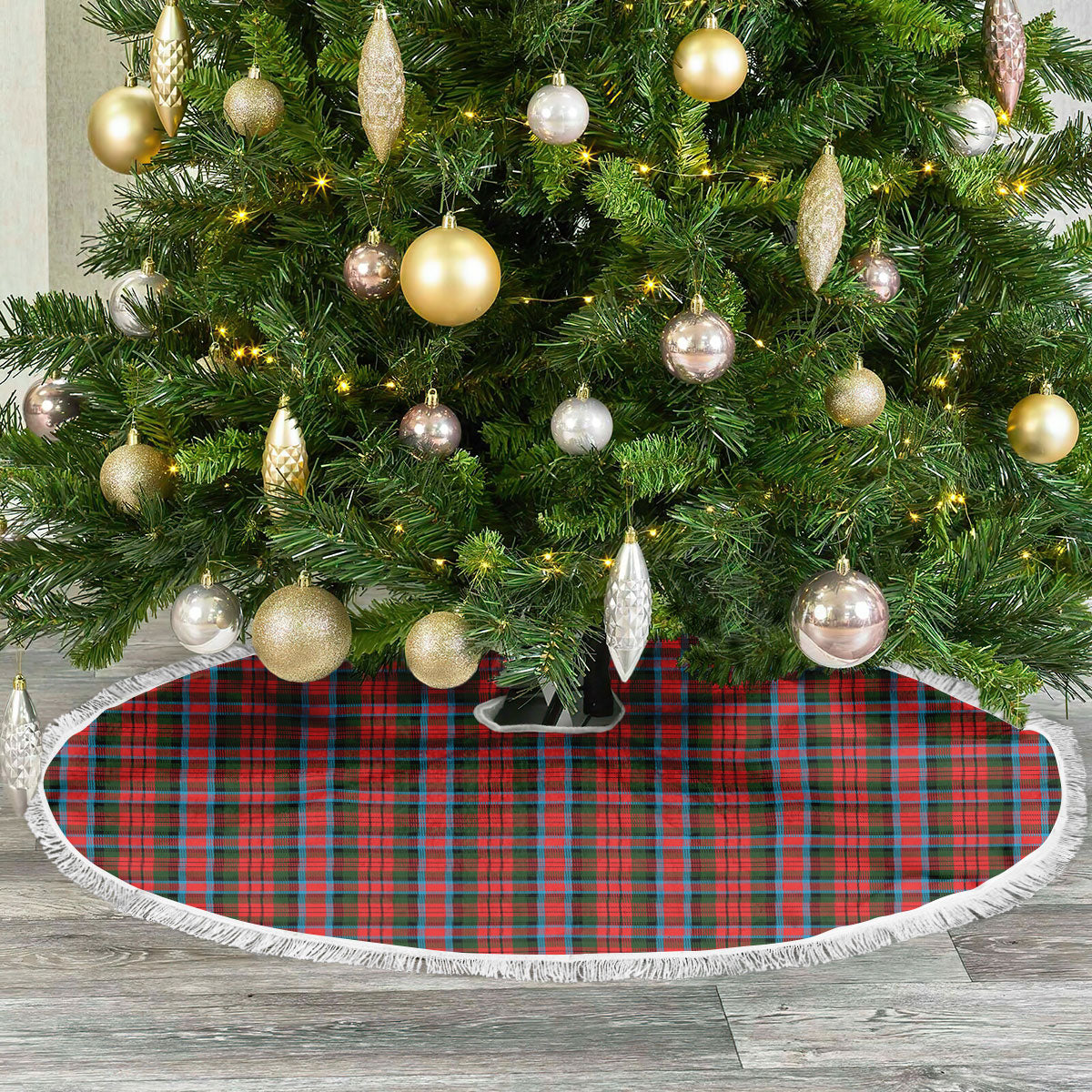 Clan MacDuff Modern Tartan Christmas Tree Skirt BU40 MacDuff Modern Tartan Tartan Christmas   