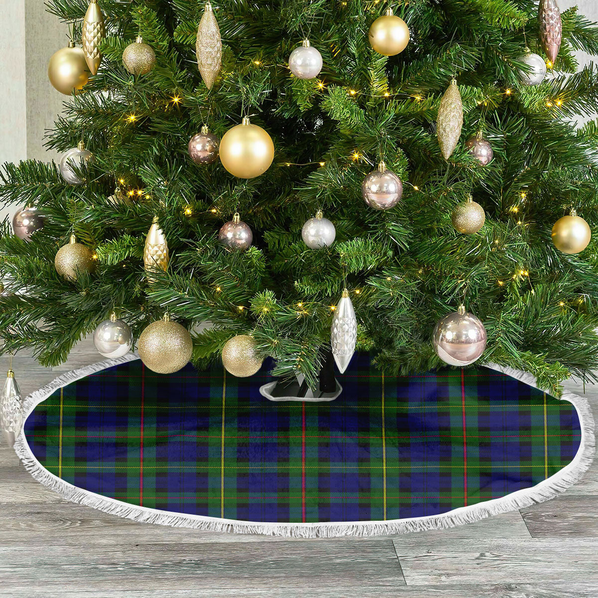 Clan MacEwan Modern Tartan Christmas Tree Skirt KJ25 MacEwan Modern Tartan Tartan Christmas   