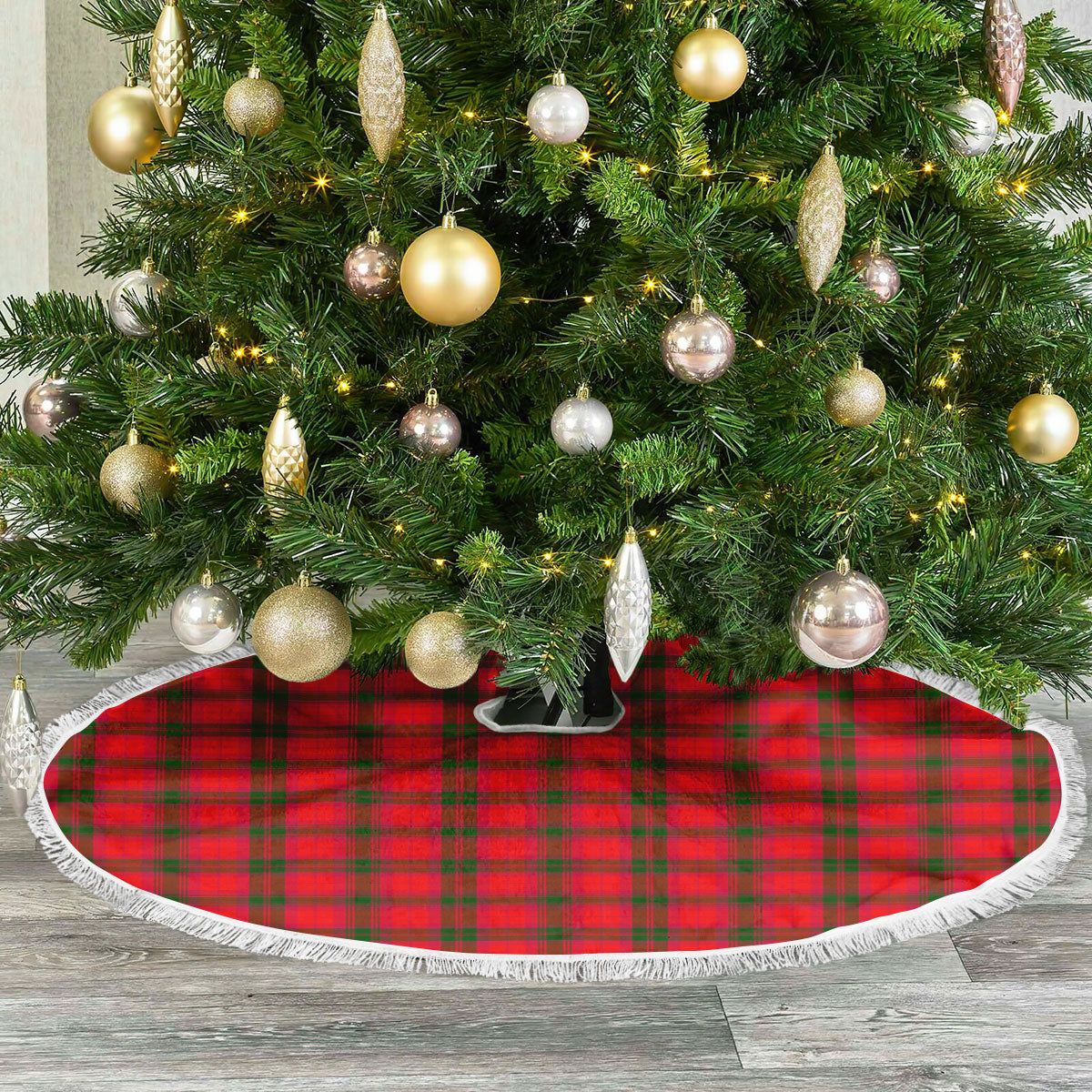 Clan MacNab Modern Tartan Christmas Tree Skirt KF35 MacNab Modern Tartan Tartan Christmas   