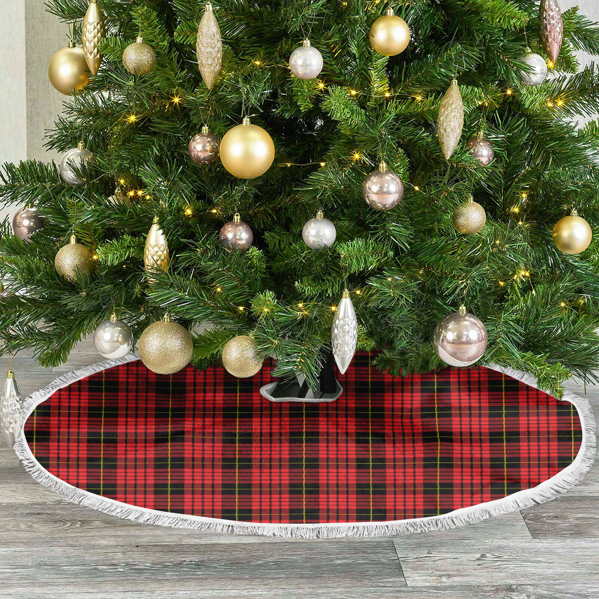 Clan MacQueen Modern Tartan Christmas Tree Skirt WO13 MacQueen Modern Tartan Tartan Christmas   