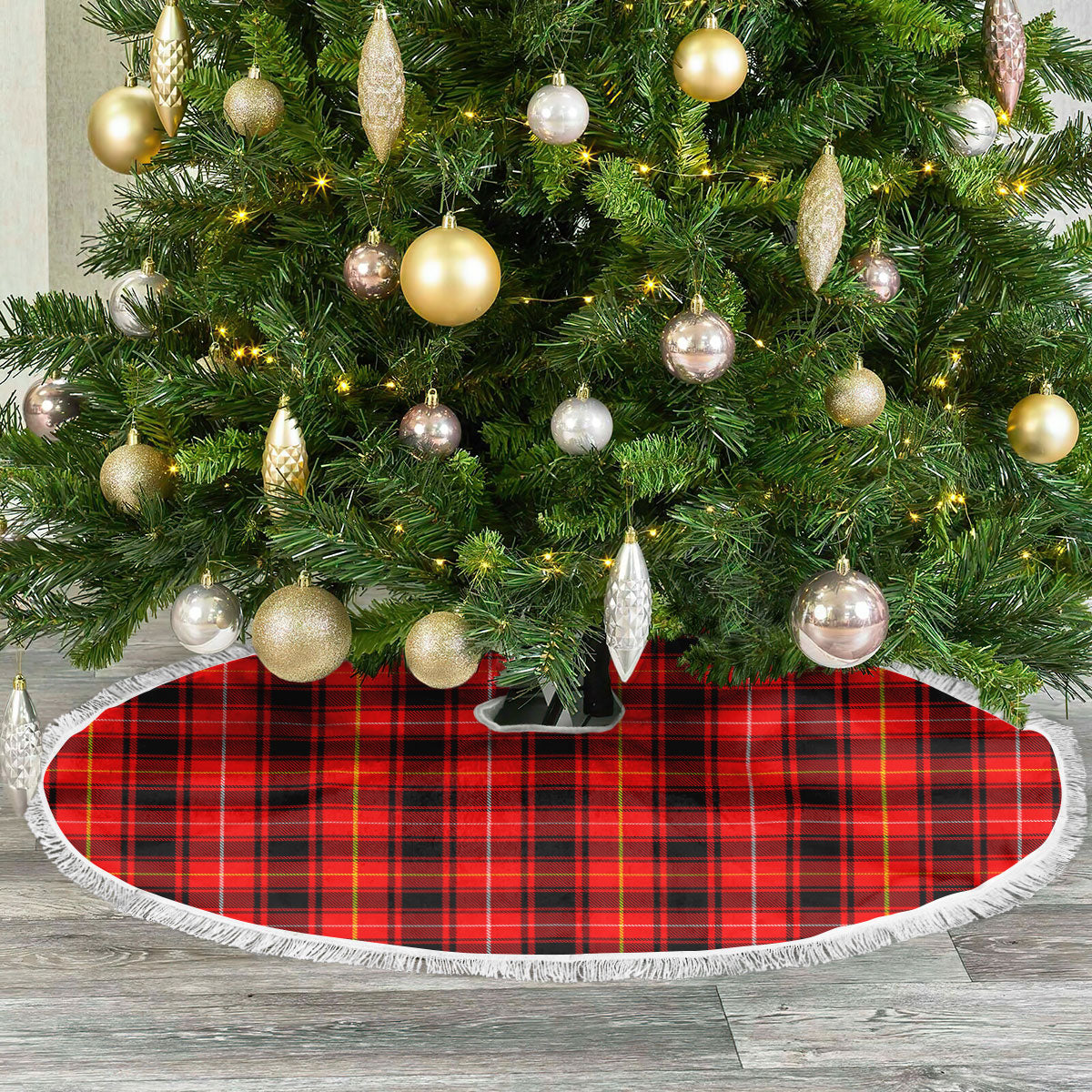 Clan McIvor Tartan Christmas Tree Skirt RZ69 McIvor Tartan Tartan Christmas   