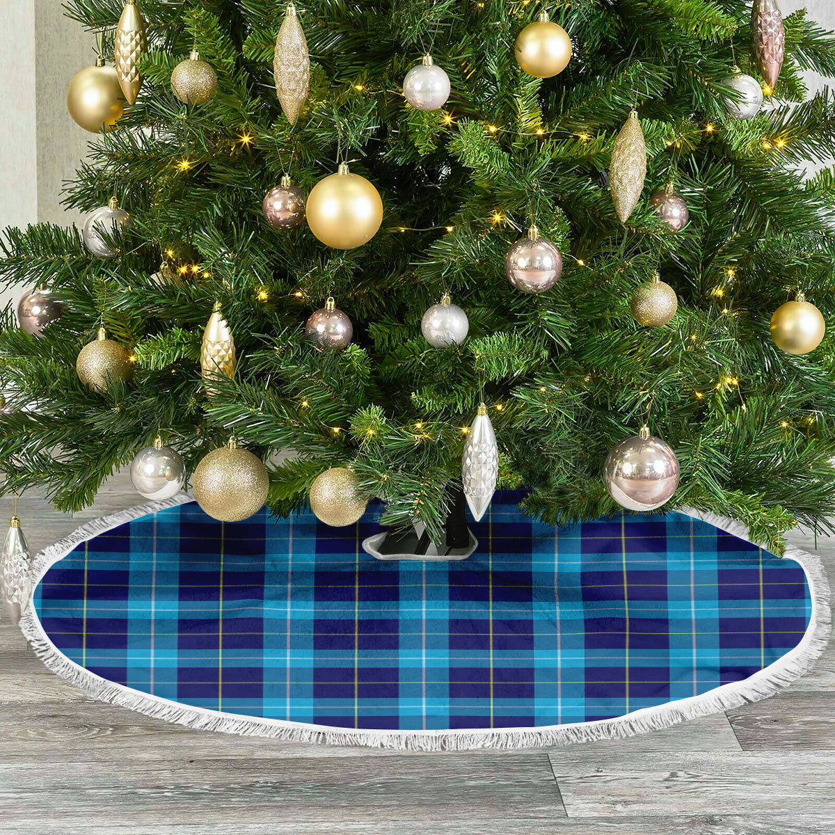 Clan McKerrell Tartan Christmas Tree Skirt DE19 McKerrell Tartan Tartan Christmas   