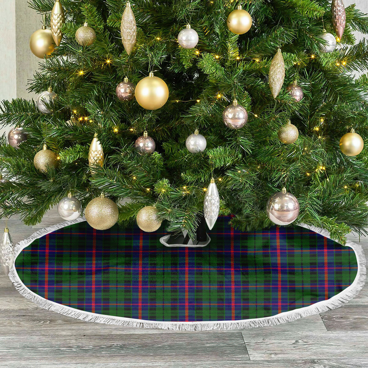 Clan Morrison Modern Tartan Christmas Tree Skirt OS63 Morrison Modern Tartan Tartan Christmas   