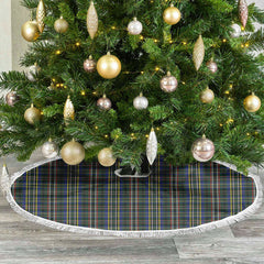 Clan Scott Green Modern Tartan Christmas Tree Skirt JN44 Scott Green Modern Tartan Tartan Christmas   
