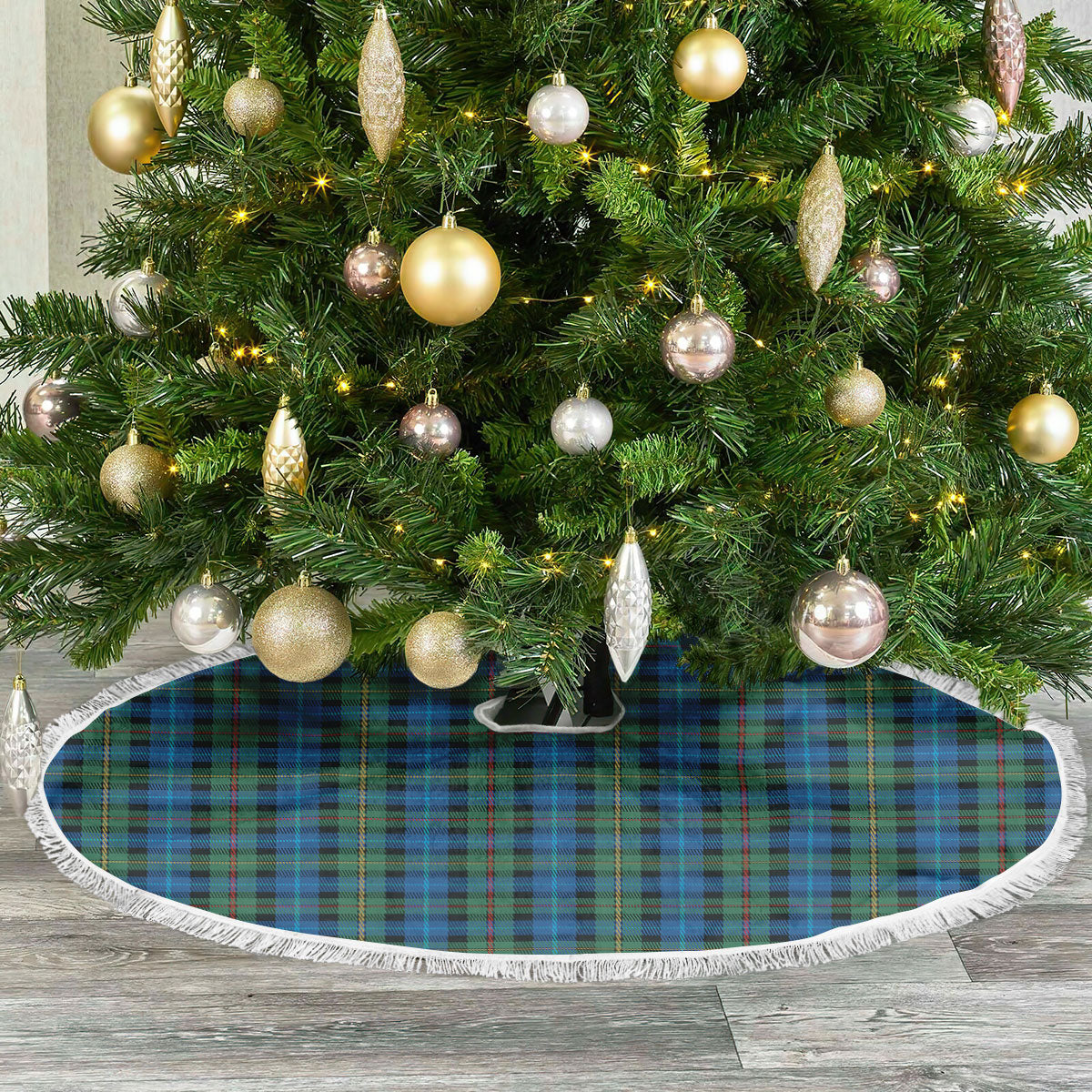 Clan Smith Ancient Tartan Christmas Tree Skirt RE58 Smith Ancient Tartan Tartan Christmas   