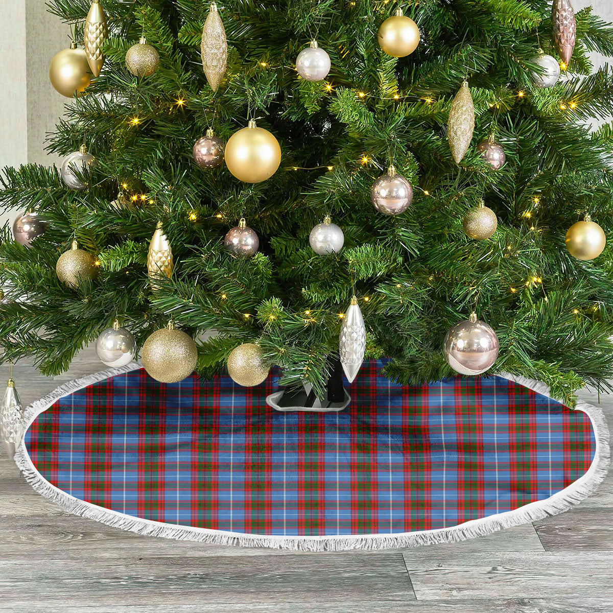 Clan Spalding Tartan Christmas Tree Skirt IU73 Spalding Tartan Tartan Christmas   