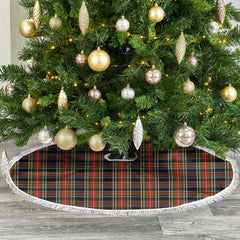 Clan Stewart Black Tartan Christmas Tree Skirt DX38 Stewart Black Tartan Tartan Christmas   