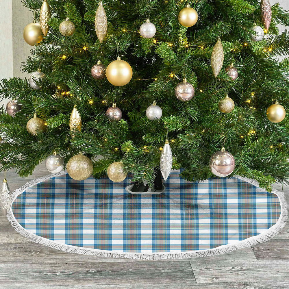 Clan Stewart Muted Blue Tartan Christmas Tree Skirt BI18 Stewart Muted Blue Tartan Tartan Christmas   