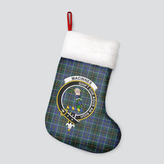 Clan MacInnes Modern Tartan Crest Christmas Stocking WB41 MacInnes Modern Tartan Tartan Stocking   