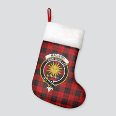 Clan MacLeod of Raasay Tartan Crest Christmas Stocking IT68 MacLeod of Raasay Tartan Tartan Stocking   
