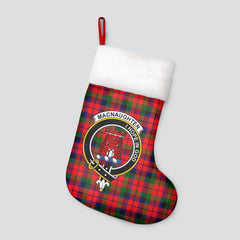 Clan MacNaughten Tartan Crest Christmas Stocking GW92 MacNaughten Tartan Tartan Stocking   