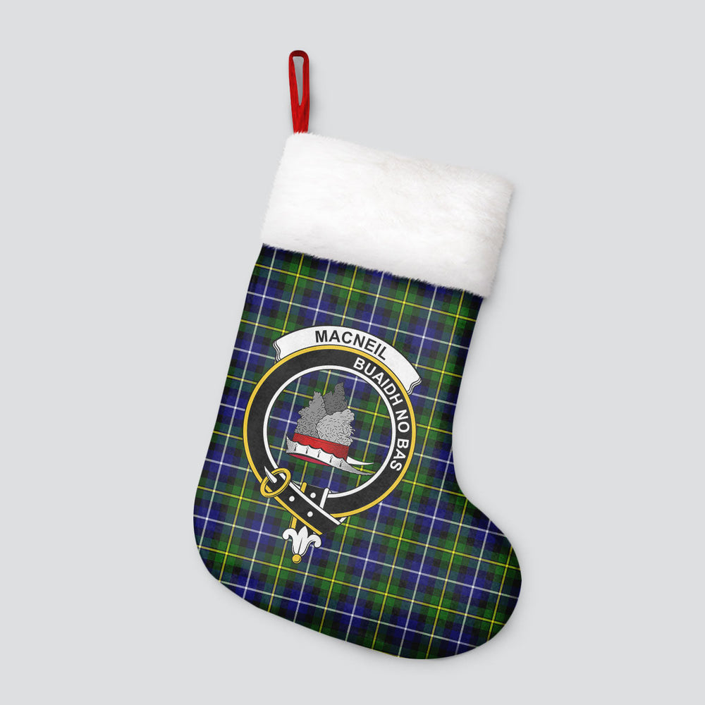 Clan MacNeil of Barra Modern Tartan Crest Christmas Stocking WM53 MacNeil of Barra Modern Tartan Tartan Stocking   