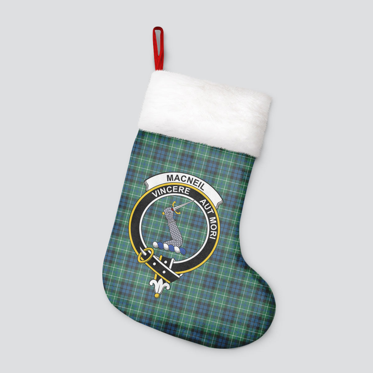 Clan MacNeill of Colonsay Ancient Tartan Crest Christmas Stocking GI92 MacNeill of Colonsay Ancient Tartan Tartan Stocking   