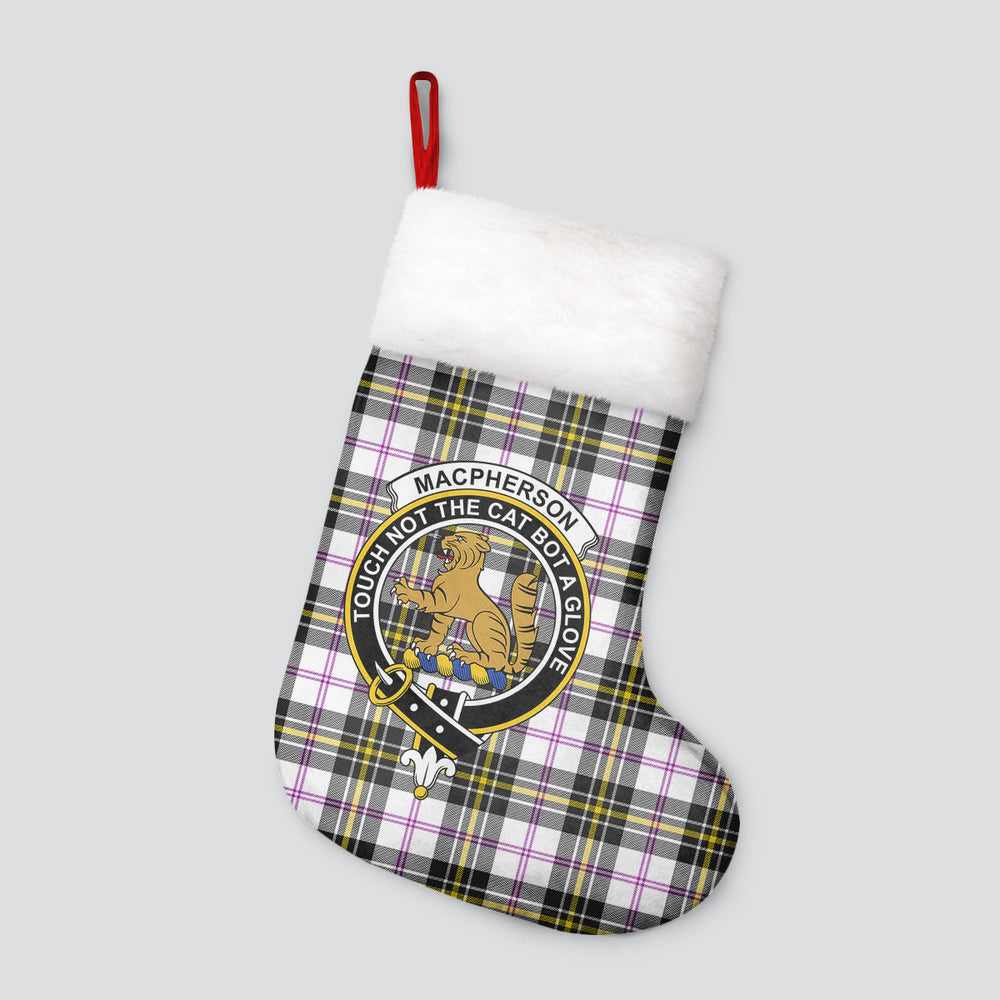 Clan MacPherson Dress Modern Tartan Crest Christmas Stocking HF33 MacPherson Dress Modern Tartan Tartan Stocking   