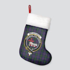 Clan McLafferty Tartan Crest Christmas Stocking OC93 McLafferty Tartan Tartan Stocking   