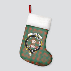 Clan Menzies Green Ancient Tartan Crest Christmas Stocking ZA92 Menzies Green Ancient Tartan Tartan Stocking   