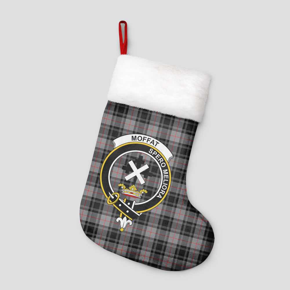 Clan Moffat Modern Tartan Crest Christmas Stocking OO89 Moffat Modern Tartan Tartan Stocking   