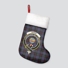 Clan Nairn Tartan Crest Christmas Stocking TA61 Nairn Tartan Tartan Stocking   
