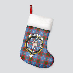 Clan Pennycook Tartan Crest Christmas Stocking UQ50 Pennycook Tartan Tartan Stocking   