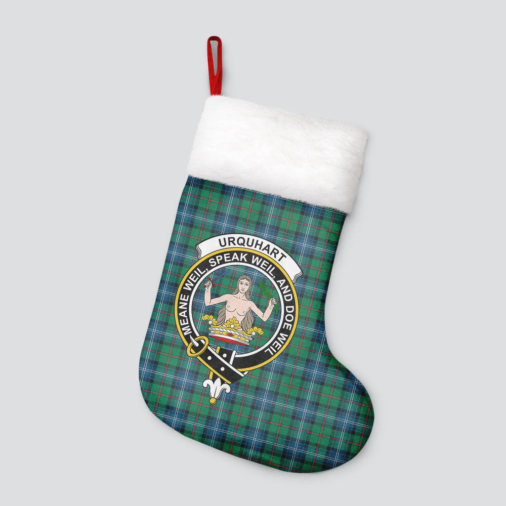 Clan Urquhart Ancient Tartan Crest Christmas Stocking MJ76 Urquhart Ancient Tartan Tartan Stocking   