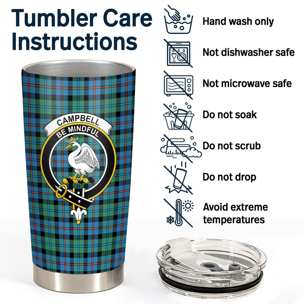 Clan Campbell of Cawdor Ancient Tartan Crest Tumbler DW42 Clan Campbell of Cawdor Tartan Today   