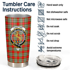 Clan Chattan Tartan Crest Tumbler VC18 Clan Chattan Tartan Today   