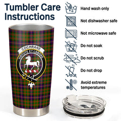 Clan Cochrane Modern Tartan Crest Tumbler FS26 Clan Cochrane Tartan Today   