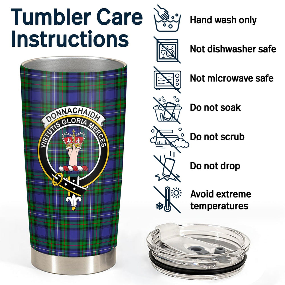 Clan Donnachaidh Tartan Crest Tumbler WN67 Clan Don Tartan Today   