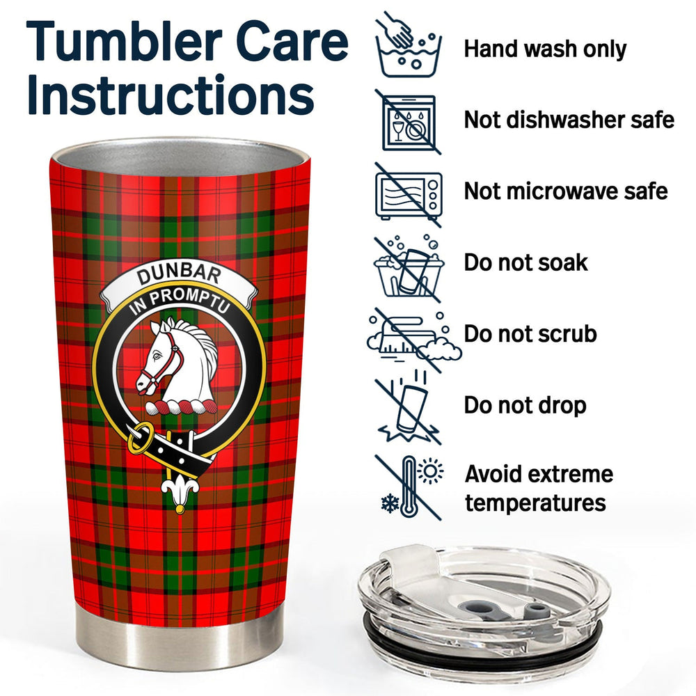 Clan Clan Dunbar Modern Tartan Crest Tumbler XN40 Clan Dunbar Tartan Today   
