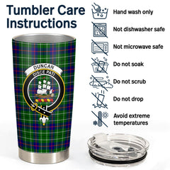 Clan Duncan Modern Tartan Crest Tumbler FC29 Clan Duncan Tartan Today   
