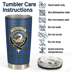 Clan Edmonstone Tartan Crest Tumbler IK15 Clan Edmonstone Tartan Today   
