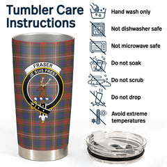 Clan Fraser (of Lovat) Hunting Modern Tartan Crest Tumbler ON85 Clan Fraser Tartan Today   