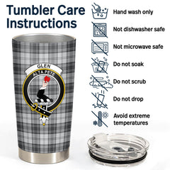 Clan Glendinning Tartan Crest Tumbler VE85 Clan Glen Tartan Today   