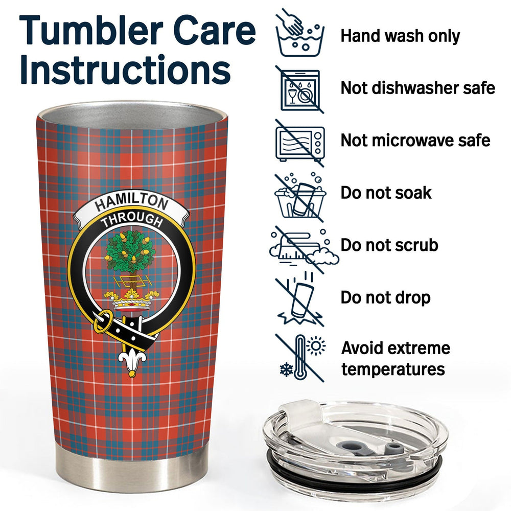 Clan Hamilton Ancient Tartan Crest Tumbler LO26 Clan Hamilton Tartan Today   