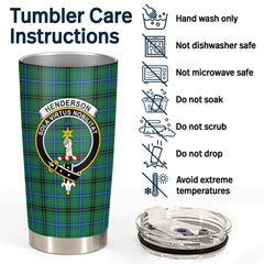 Clan Henderson Ancient Tartan Crest Tumbler MR11 Clan Henderson Tartan Today   