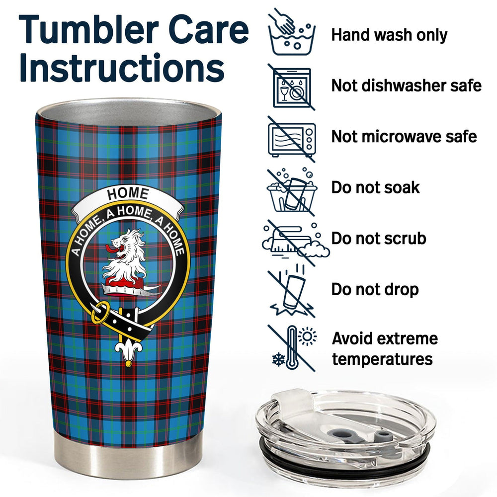 Clan Home Ancient Tartan Crest Tumbler DR31 Clan Home/Hume Tartan Today   