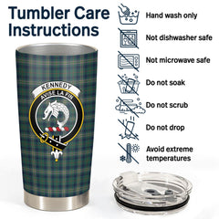 Clan Kennedy Modern Tartan Crest Tumbler ZX13 Clan Kennedy Tartan Today   