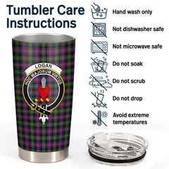 Clan Logan Modern Tartan Crest Tumbler HM21 Clan Logan Tartan Today   