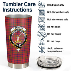 Clan Lumsden Modern Tartan Crest Tumbler HM86 Clan Lumsden Tartan Today   