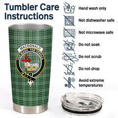 Clan MacDonald Lord of the Isles Hunting Tartan Crest Tumbler VT74 Clan MacDonald Tartan Today   