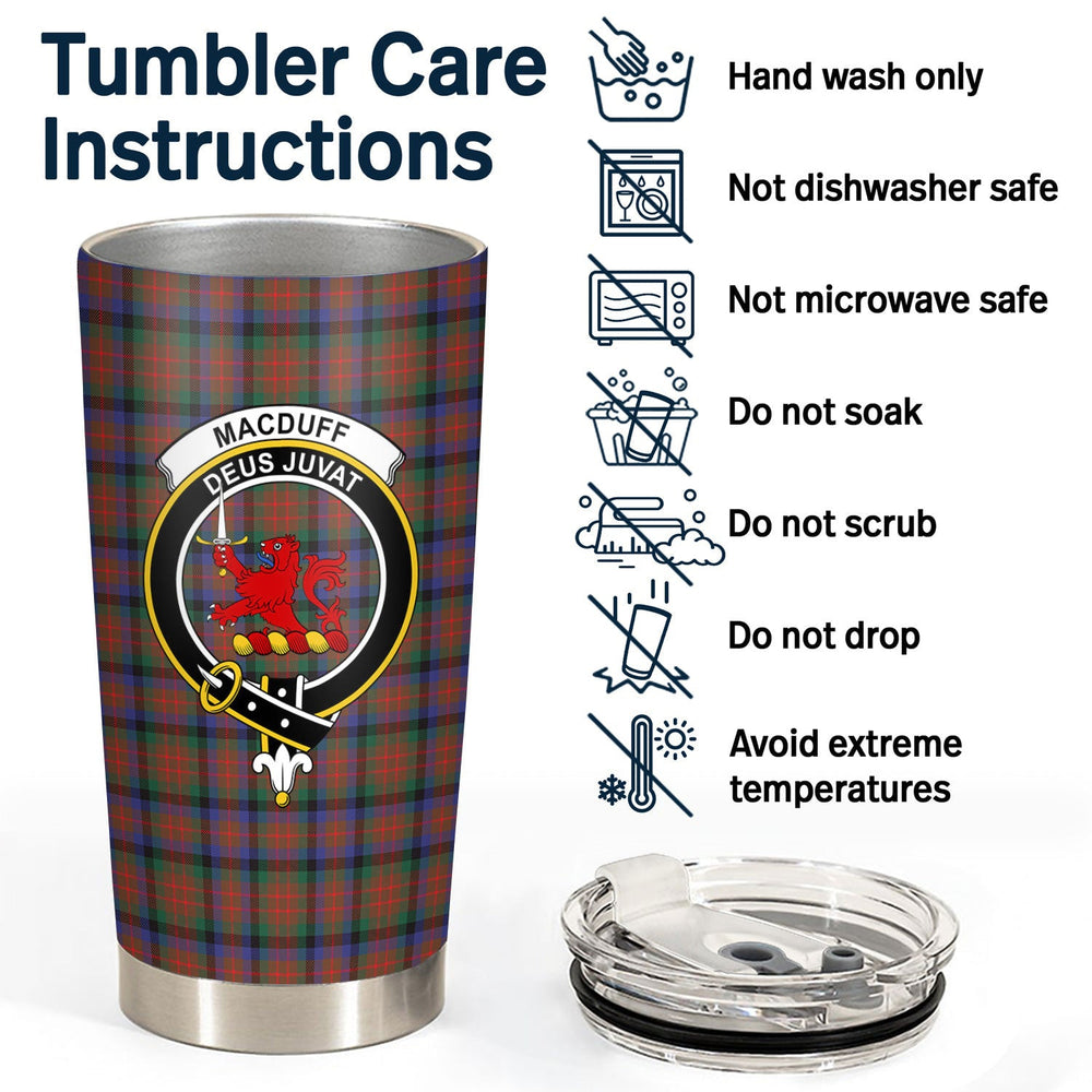 Clan MacDuff Hunting Modern Tartan Crest Tumbler AX23 Clan MacDuff Tartan Today   