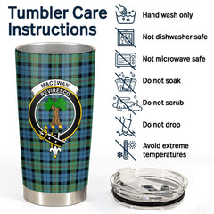 Clan MacEwan Ancient Tartan Crest Tumbler VD82 Clan MacEwen_MacEwan Tartan Today   