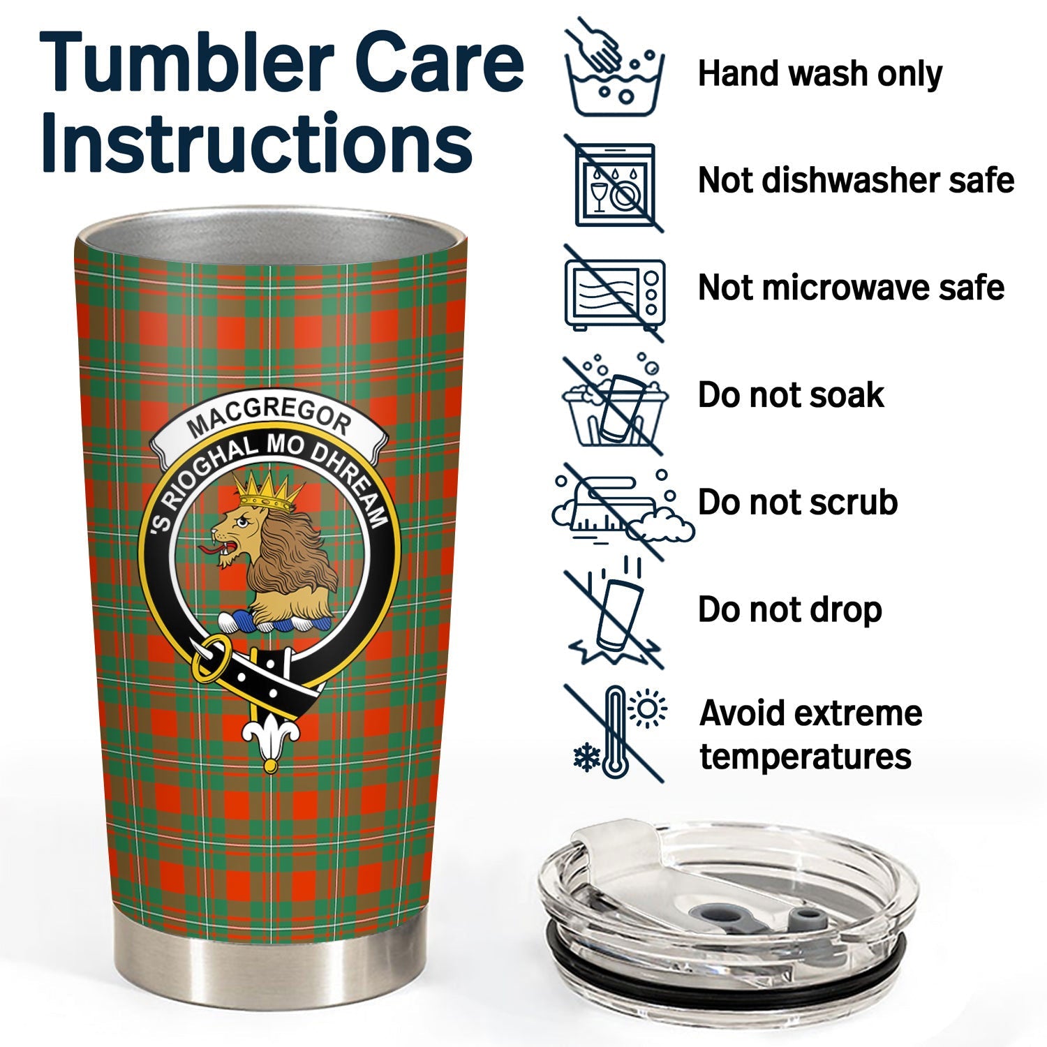 Clan MacGregor Ancient Tartan Crest Tumbler UY53 Clan MacGregor Tartan Today   